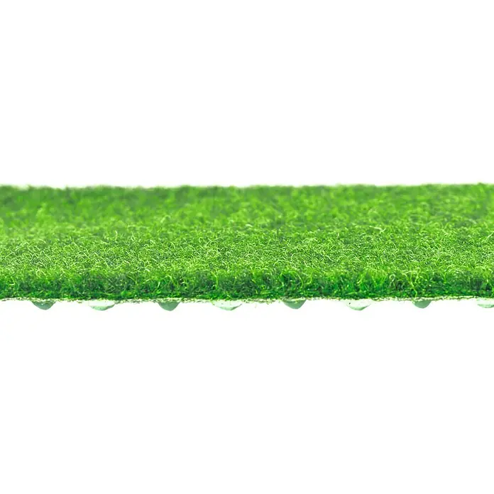 Kunstrasen Meterware Green - Breite: 150 cm, Mit Drainagenoppen, Grün