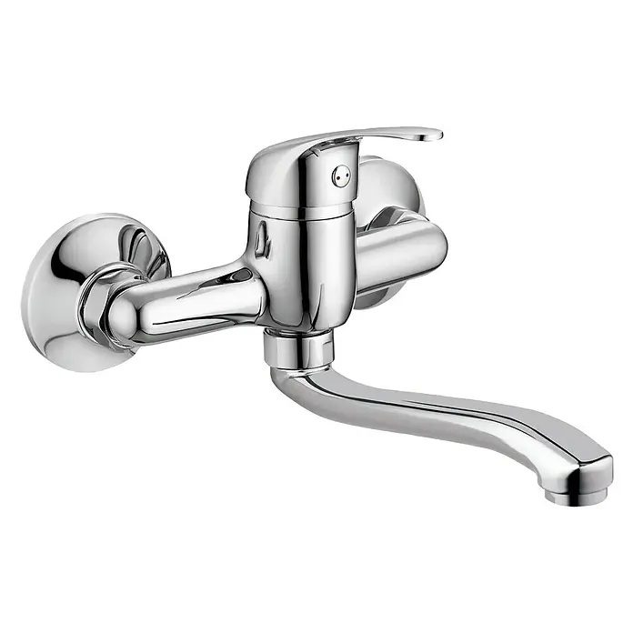 Sanotechnik Wand-Spültischarmatur Sanotop - Chrom, Glänzend