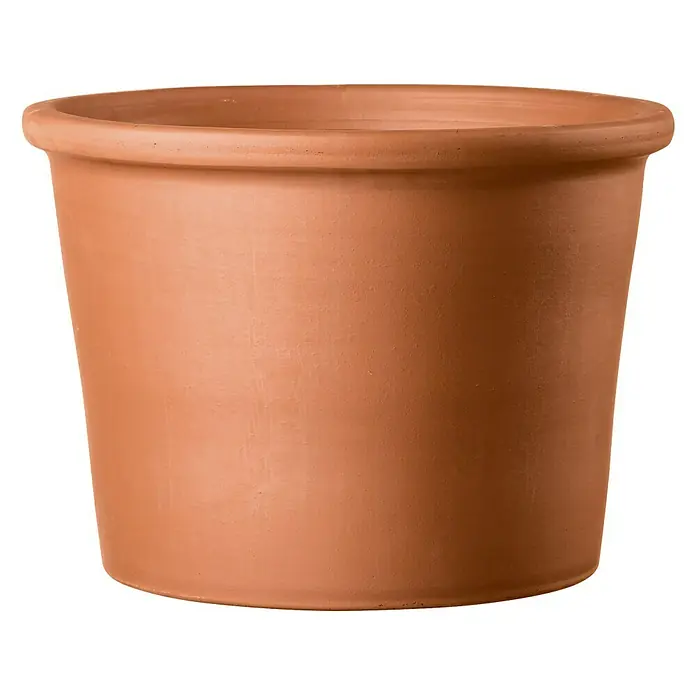 Deroma Maceta para planta Deroma - Dimensiones externas (Ø x Al): 38 x 28,9 cm, Materiales naturales, Rojo klinker