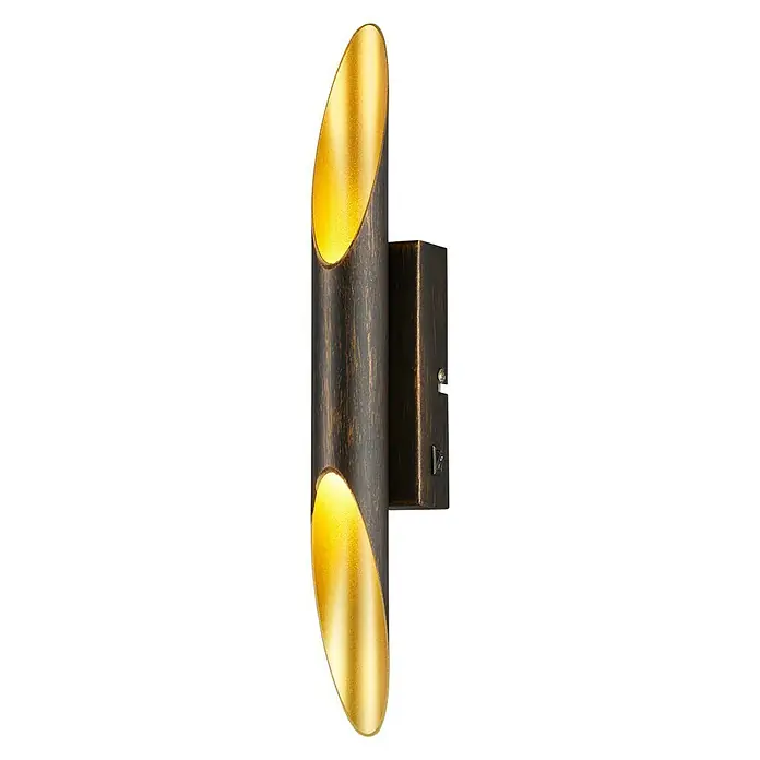 Reality Leuchten LED-Wandleuchte Bolero - 6,4 W, Rostfarben Antik, Warmweiß - Rechte Seitenansicht