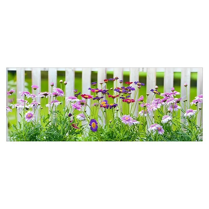 Foto op glas - Lovely Garden III, b x h: 80 x 30 cm - Vooraanzicht