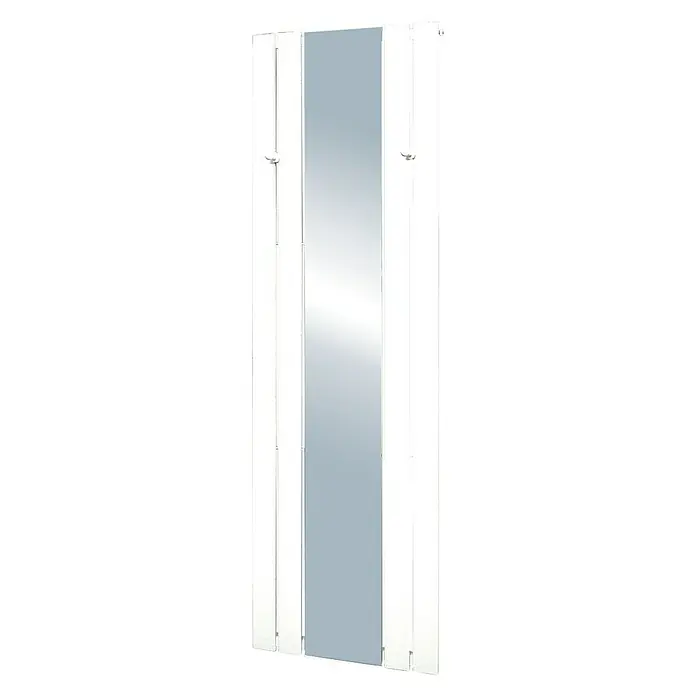 Svijet kupaonica Dizajnerski radijator Tokio - 55 x 180 cm, 640 W, Bijele boje - Dijagonalni pogled