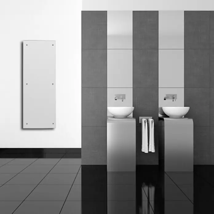 Admiral Infrarot-Glasheizkörper - 45 x 120 cm, 850 W, Weiß - Stimmungsaufnahme