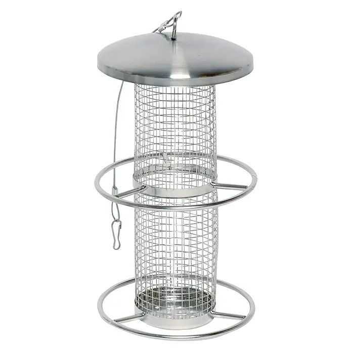 Dobar Futtersäule - Ø x H: 6,7 x 26 cm, Metall - Vorderansicht