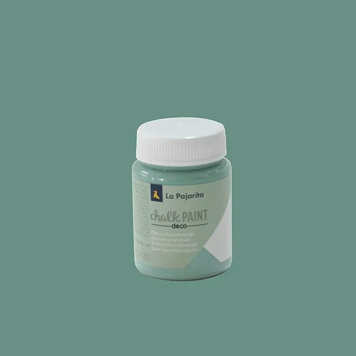 La Pajarita Pintura de tiza Chalk Paint - Verde hielo, 75 ml, Mate