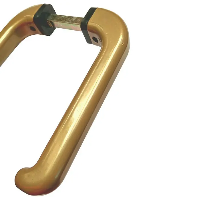 Manilla para ventana - L x An x Al: 12 x 1,5 x 3,5 cm, 1 par, Oro