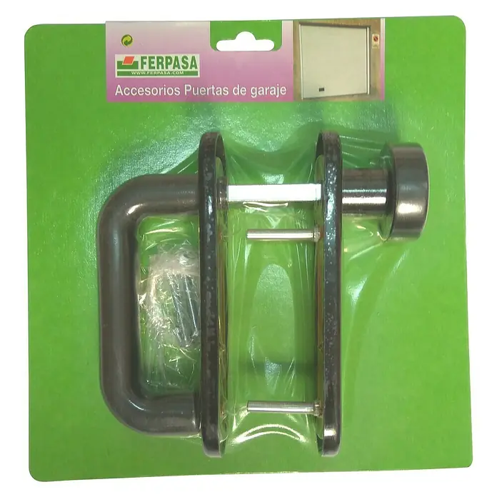 Juego de manillas pomo fijo con bocallave - Nylon, Largo: 17 mm