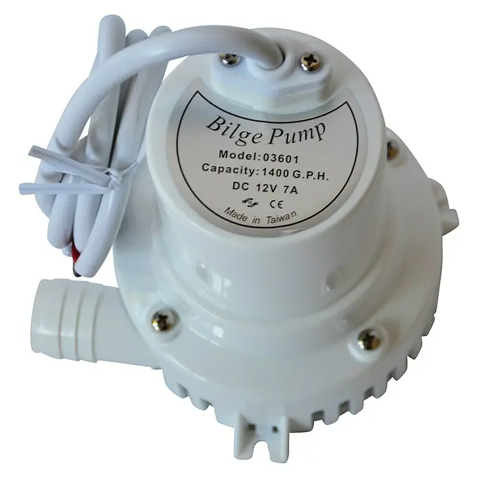 Bomba de achique - Capacidad de bombeo máx.: 5.400 l/h, Consumo de corriente: 3 A