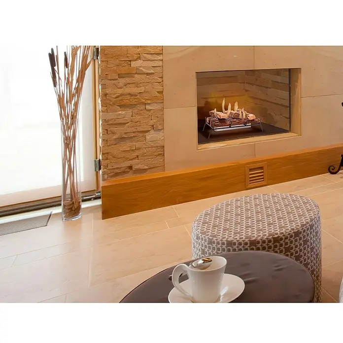 Purline Bloque de combustión Lara 45 - L x An x Al: 32 x 44 x 11 cm, Marrón