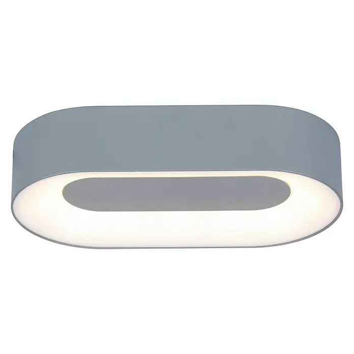 Lutec Aplique exterior LED Ublo - 7,5 W, 4,5 x 21,3 x 1,13 cm, Plateado, Opal, IP54