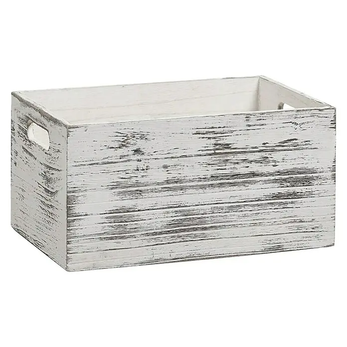 Zeller Present Caja de madera Rústica - L x An x Al: 30 x 20 x 15 cm, Madera