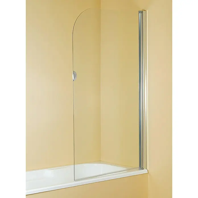 Mampara para bañera Pomo - 1 pieza, 80 x 140 cm, Vidrio transparente