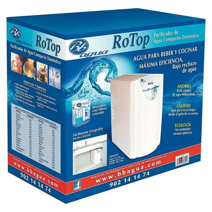 Bb agua Equipo de ósmosis inversa RO Top - Caudal: 100 l/día