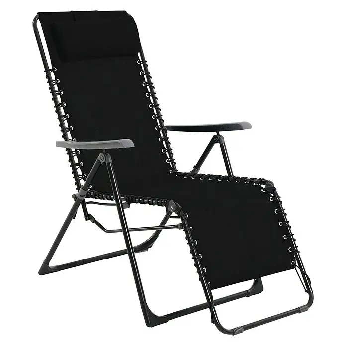 Sunfun Sillón de posiciones Capri - An x Pr x Al: 88 x 64 x 110 cm, Negro