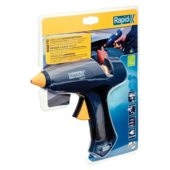 Rapid Pistola termoencoladora CG270 - 25 W, Diámetro cartucho de cola: 12 mm