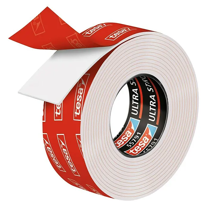 Tesa Cinta de doble cara Powerbond Ultra Fuerte - 1,5 m x 19 mm