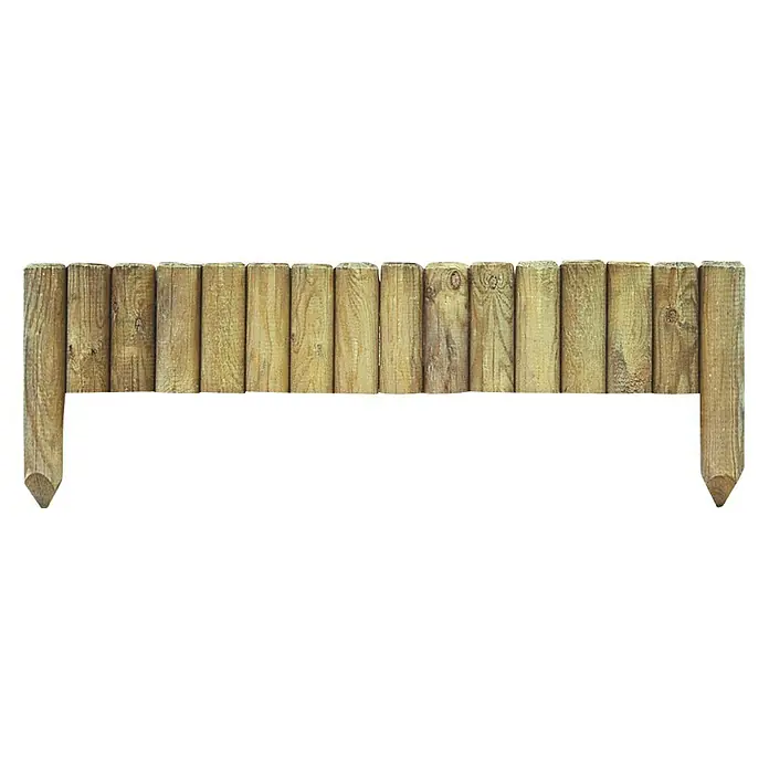 Forest-Style Valla mini Bordura Pinede - L x Al: 1,1 m x 35 cm, Natural