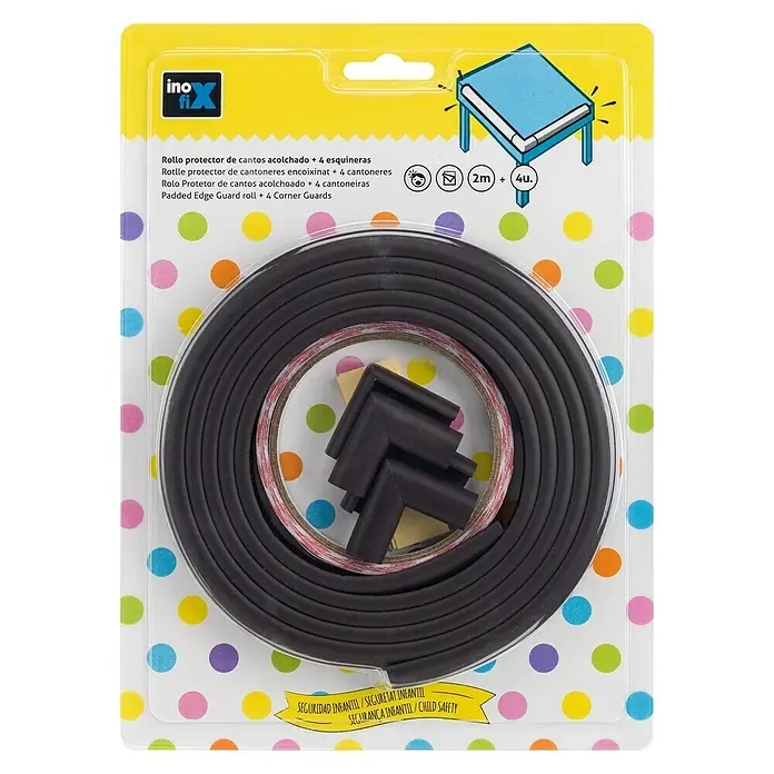 Inofix Protector para esquina 5004-4- - Marrón, 5 piezas