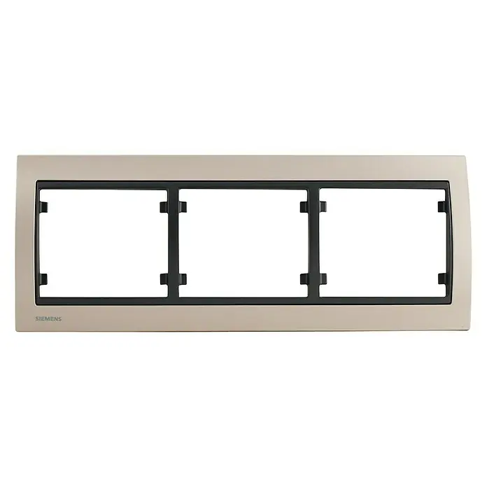 Siemens Delta Iris Marco - Dorado Malta, x 3, Aluminio, Montaje en la pared