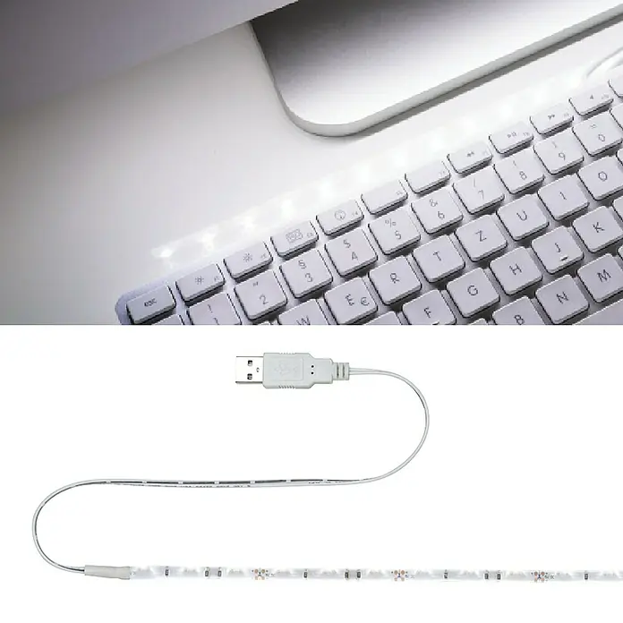 Paulmann LED-Band USB - 30 cm, Tageslichtweiß, Leistung: 1,5 W