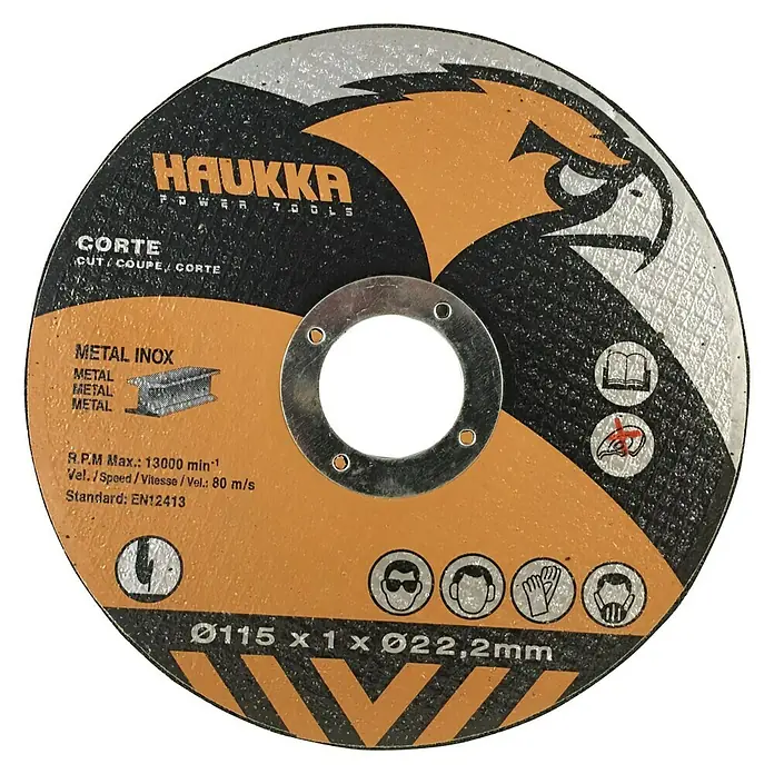 Disco para cortar para acero inoxidable - Diámetro disco: 115 mm, Acero inoxidable
