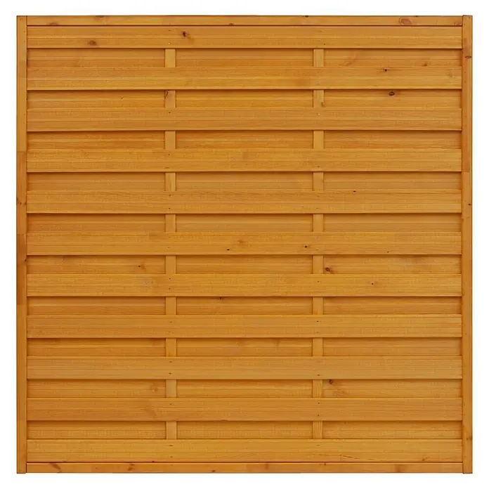 Andrewex Sichtschutzzaun Classic - 180 x 180 cm, Gerade, Pinie - Vorderansicht