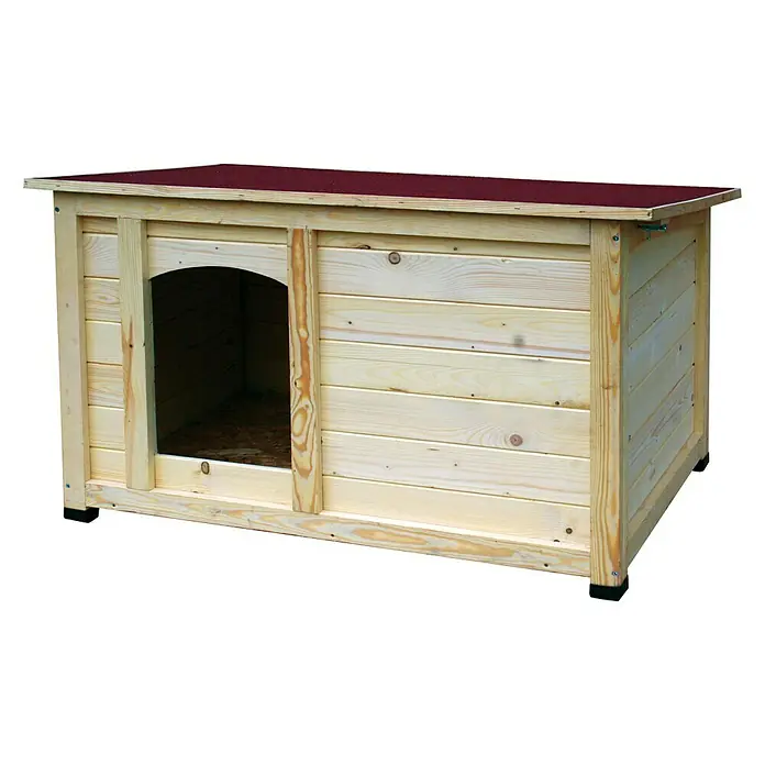 Dobar Hundehütte Lord - Natur, Kiefernholz - Vorderansicht