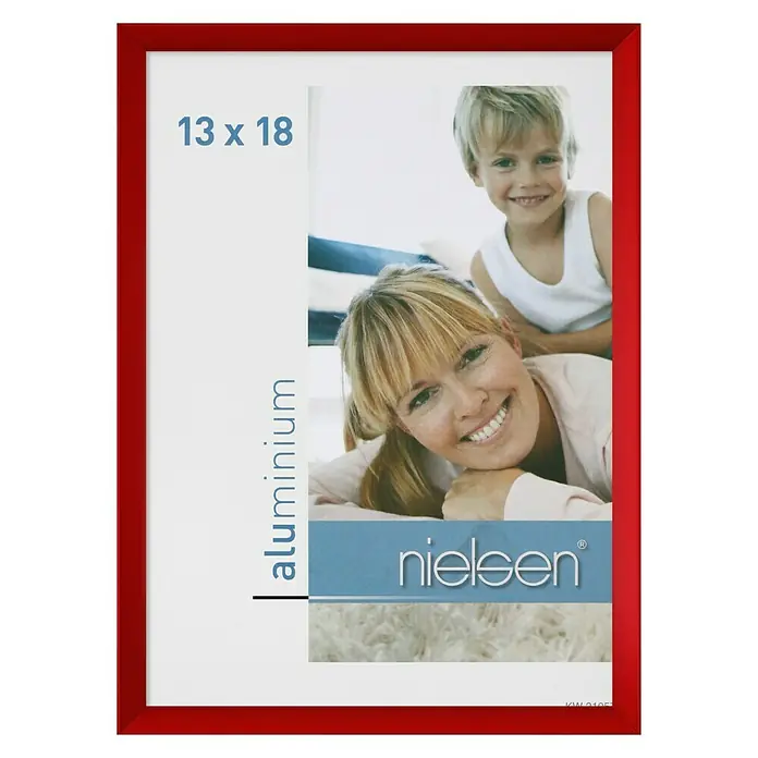 Nielsen Bilderrahmen Pixel - Tornadorot, 13 x 18 cm, Aluminium - Vorderansicht