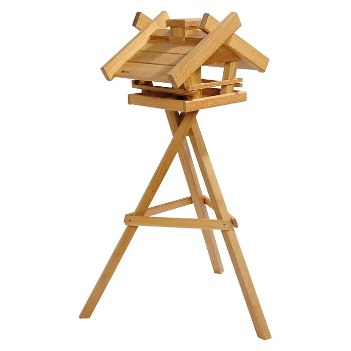 Dobar Vogelhaus Luxus Gartenwald - 49 x 38 x 29 cm, Natur, Holz - Diagonale Ansicht