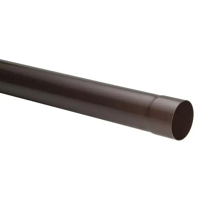 FunkeGruppe Fallrohr - Nennweite: 50 mm, Länge: 100 cm, Kunststoff, Braun - Detailaufnahme