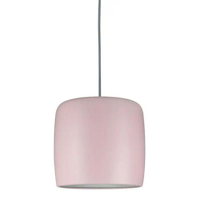 Paulmann URail 2Easy Lampenschirm Pien - Durchmesser: 25 cm, Rosa, Metall, Rund - Vorderansicht