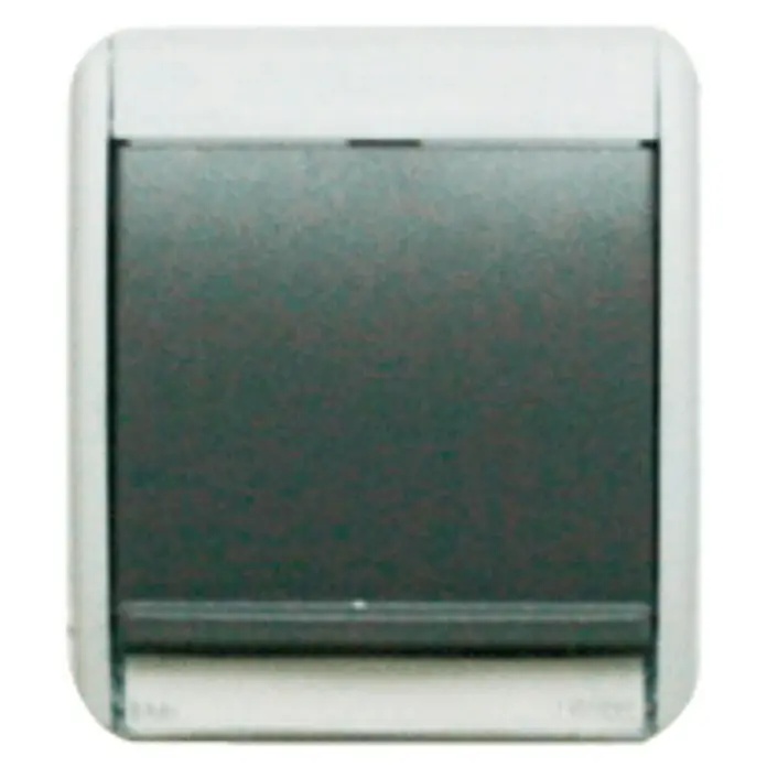 Simon 44 Aqua Conmutador para estancias con humedad - Gris, Montaje en la pared, IP55
