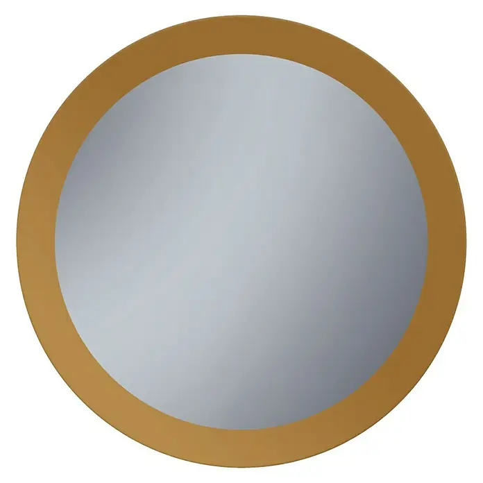 Camargue Espejo redondo serigrafiado Cercle - Diámetro: 60 cm, Oro - Vista frontal
