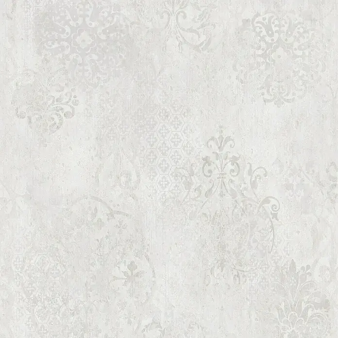 Papel pintado Rosetón difuminado - Gris, 10,5 x 0,53 m - Vista superior