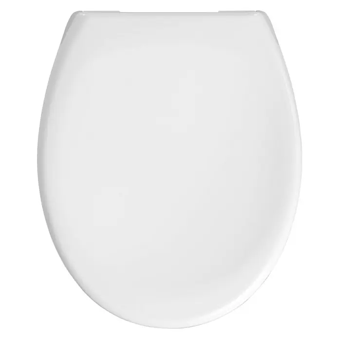 Poseidon Tapa de WC Mahe - Con caída amortiguada, Duroplast, Desmontable, Blanco - Vista descendente