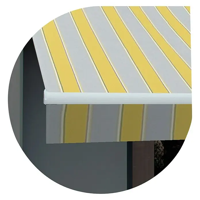 SmartSun Lona para toldo Poliéster - Amarillo / gris, Ancho: 3 m, Caída: 2 m