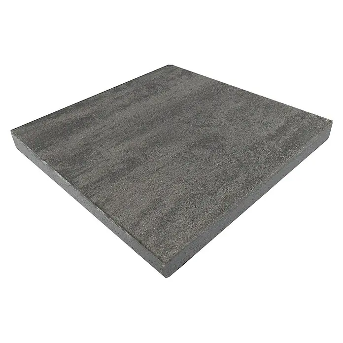 Terrassenplatte Saturn - Grau, 50 x 50 x 4 cm, Beton - Vorderansicht