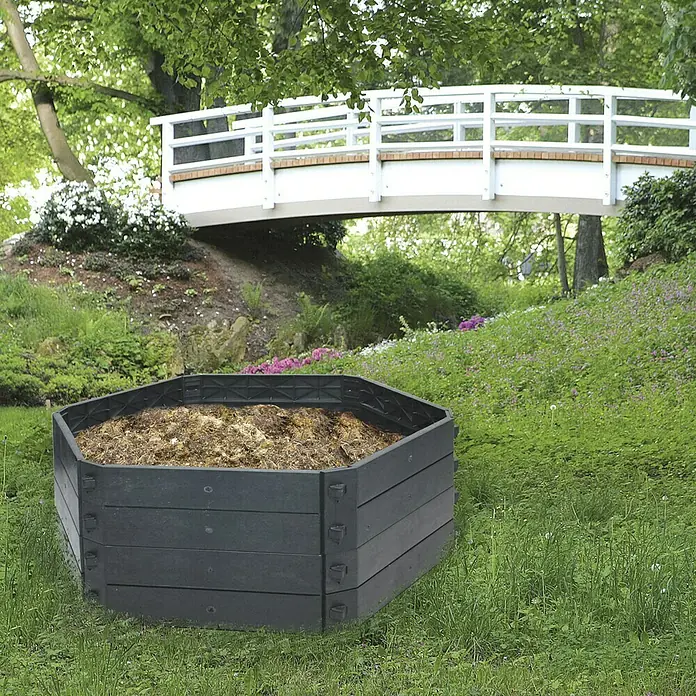 KHW Komposter SK 550 Basismodul - 550 l, 130 x 50 cm - Stimmungsaufnahme