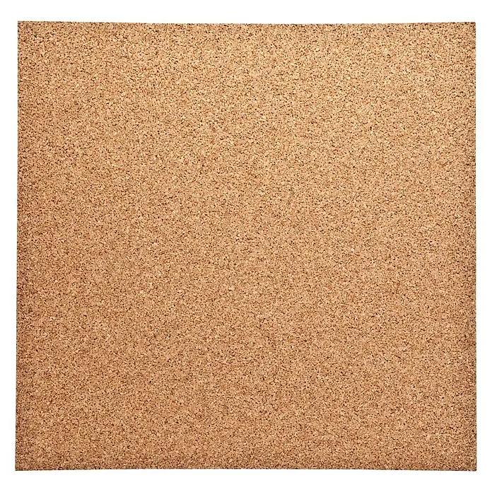 Placa de corcho adhesiva Natural - 500 x 500 x 4 mm