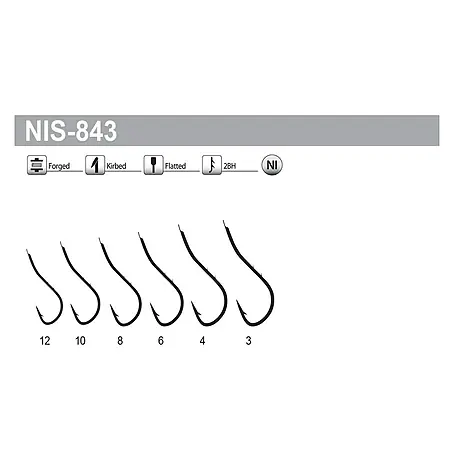 Tubertini  Anzuelo de pesca Senshi NIS-843 T.8
