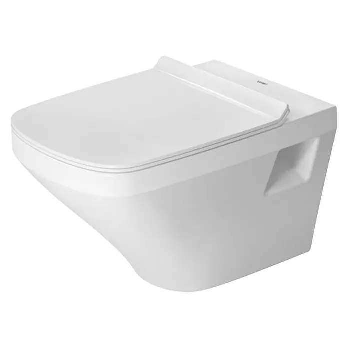 Duravit DuraStyle Wand-WC - Spülrandlos, Mit schmutzabweisender Glasur, Spülform: Tief, Sichtbarkeit Befestigung: Sichtbar, Weiß - Vorderansicht