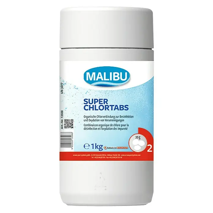 Malibu Super-Chlortabs 20 g - 1 kg