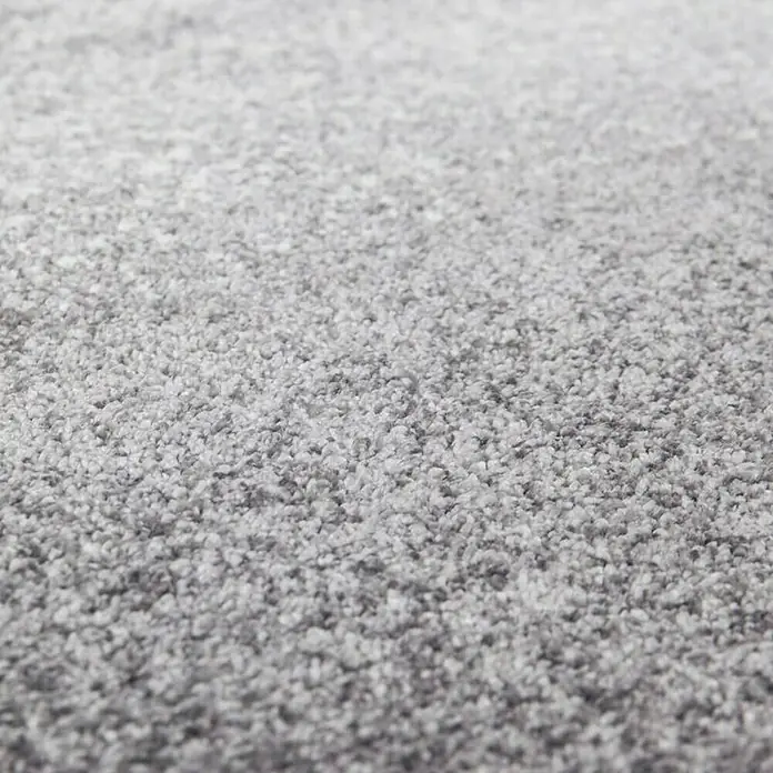 Kayoom Kurzflorteppich Stanley - Silber, 150 x 80 cm, 100 % Polypropylen-Heatset-Frisée - Detailaufnahme