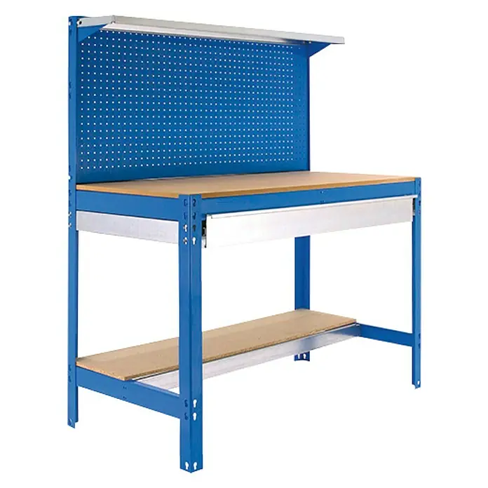 Simonrack Simonwork Banco de trabajo BT3 Box - L x An x Al: 61 x 151 x 144,5 cm, Capacidad de carga: 600 kg, Azul