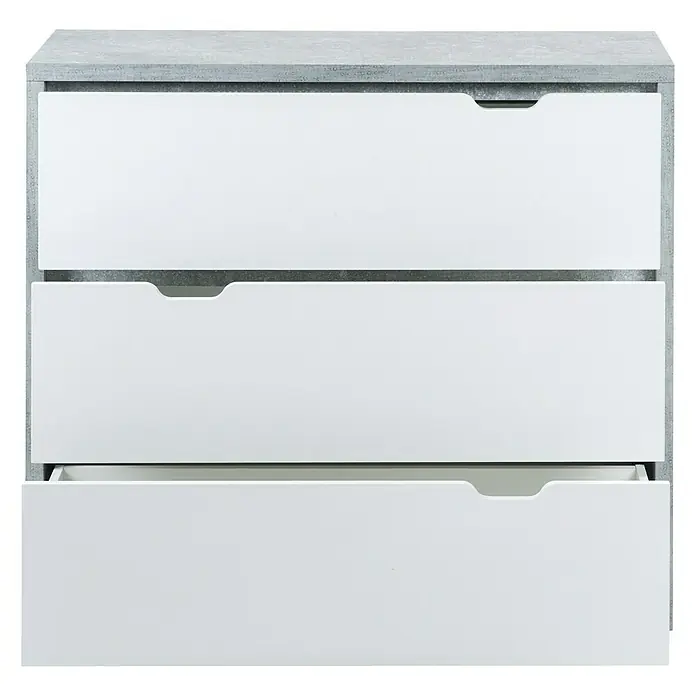 Phönix Bruno Kommode - L x B x H: 40 x 90 x 80,7 cm, Grau/Weiß - Anwendungsbeispiel