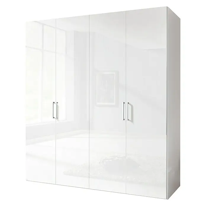Express Möbel Kleiderschrank Brooklyn - L x B x H: 58 x 200 x 216 cm, Weiß, Ohne Spiegel, Lackiert - Stimmungsaufnahme