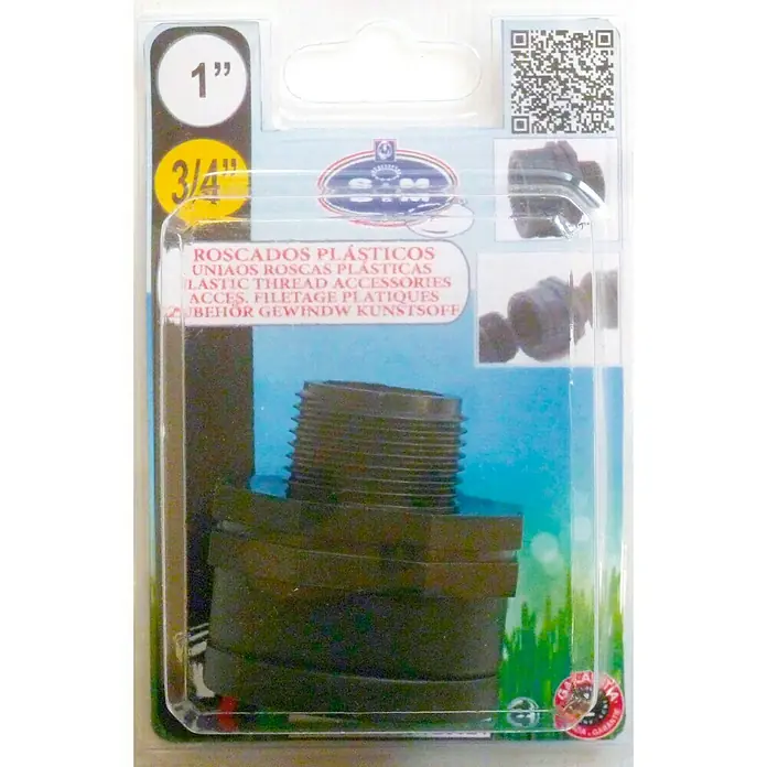 Manguito reductor H-M - Rosca exterior: ¾″, Rosca interior: 1″