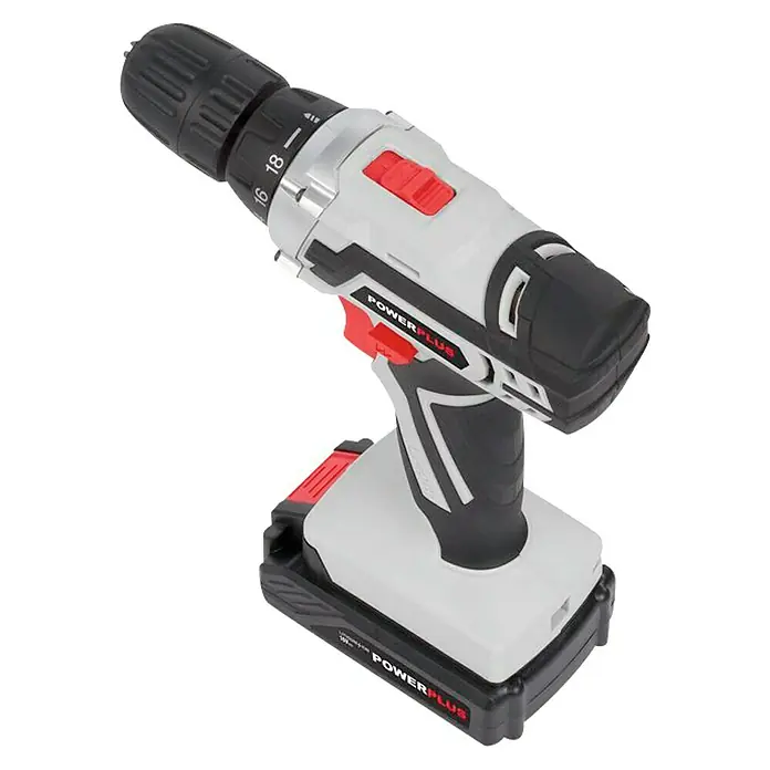 PowerPlus Taladro atornillador de batería POWC1061 - 16 V, 1 batería, 1,3 Ah, Número de revoluciones de marcha en vacío: 400 r.p.m. - 1.400 r.p.m.
