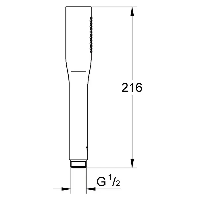 Grohe Handbrause Vitalio Get - Anzahl Funktionen: 1 Stk., Chrom