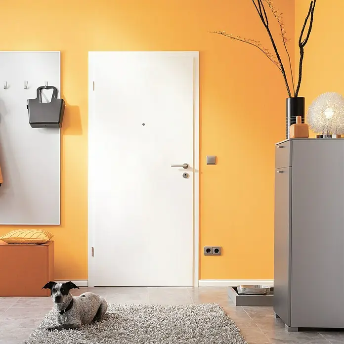 Kilsgaard Wohnungseingangstür Typ 52 SK1 KK2 - Klimaklasse II, DIN Anschlag: Links, 860 x 1.985 mm, Weiß - Stimmungsaufnahme